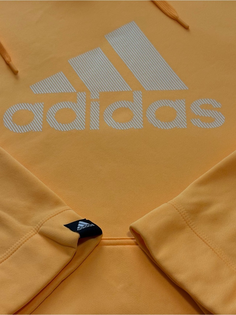 Adidas Men's Yellow Trefoil Logo Hoodie – 2XL